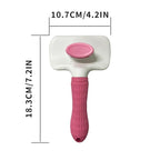 Pet Cleaning Deshedding Brush,Pet Hair Removal Brush for Shedding Massaging Grooming for Small Dogs,Cats,Rabbits(pink)