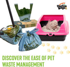 HEAVY Dootie Bags +Plus a Hint of Citrus Scent with EZ Tie Handles. For Pet Dog Poop, Cat Litter. Multi-Use. Fits Swivel Bin and Gogo Stik Scoopers. Made with Cornstarch. Strong, Leakproof, Very Large