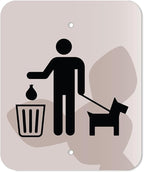 DISPENSE-ART™ collection "Peek A Pup" - Custom UV printed design on rust-proof aluminum starter dog waste station/roll bag system - Includes 400 dog waste bags & 10x12 Sign