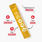 Good 'n' Tasty Triple Flavor Puree Mix-Ins Dog Food Topper Treats for All Dogs, 7 Count, Easy Single-Serve Portions, Added Protein with Chicken, Salmon and Duck