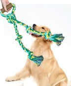 Large Dog Rope Toys for Aggressive Chewers - Pitbull Tug of War, Heavy Duty, Outdoor, Medium to Large Breed Dog Chew Rope with Handle