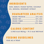 Finley's Peanut Butter & Banana Dog Biscuit Treats, All Natural, Limited Ingredient Dog Treats, 12 Ounce (Pack of 1)