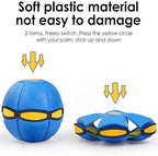 UFO Magic Ball,Portable Glowing Flying Toys Creative Fly Saucer Stomp Magic Balls,Decompression Flying Flat Throw Disc Balls Toy for Childrens Outdoor Sports Kids Gift