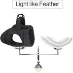 HEYWEAN Cat Harness and Leash - Ultra Light Escape Proof Kitten Collar Cat Walking Jacket with Running Cushioning Soft and Comfortable Suitable for Puppies Rabbits