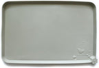 Hoki Found Large Silicone Non Slip Pet Food Mats - Bowl Placemats for Dog Cat - Waterproof - Cream Green