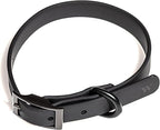Wild One Dog Collar, Easy-Clean, All Weather Flex-Poly Strap with Metal, Durable, Dirt and Odor Resistant (Black, M)