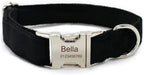 Dog Collar Custom Personalized Engraved Name and Phone Number for Puppy Small Medium Large Pets (L, Black)