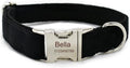 Dog Collar Custom Personalized Engraved Name and Phone Number for Puppy Small Medium Large Pets (M, Black)