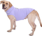 Fleece Dog Coat Winter Pet Jacket Reflective for Cold Weather for Large Medium Small Dogs(Purple,2XL)