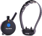 E-Collar ET-800-1 Mile Rechargeable Remote Waterproof Trainer - Static, Vibration and Sound Stimulation Collar with PetsTEK Dog Training Clicker