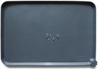 Hoki Found Large Silicone Pet Feeding Tray - Waterproof Dog Pet Cat Feeding Mat - Non Slip Pet Dog Cat Food Bowl Mats Placemat -Pet Water Mats for Carpet -Gray