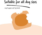 Ultra Chewy Peanut Butter Double Treat Bones: Long-Lasting Dog Treats Made in USA for Large and Small Breeds, Highly Digestible, Ideal for Aggressive Chewers (12 Count)