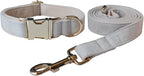 Dog Collar Custom Personalized Engraved Name and Phone Number for Puppy Small Medium Large Pets (L, Cream)