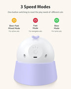ROJECO Auto Laser Cat Toy - Random Motion Track, Magnetic 360° Base, Run Quiet,Rechargeable with 1000mAh Battery, Auto Sleep & 3 Speed Modes, Safe for Cats,Interactive Cat Toys for Bored Indoor,Purple