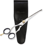 Left-Handed Pet Grooming Scissors Set Pro-Grade Curved Shears for Dogs Cats - Precision Crafted Sharp Blades Comfort Grip - Ideal for Cutting Curving Thinning (LH Round Tip Curved)