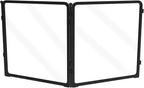 FXW Pawadise Acrylic & Wire Mesh Indoor Dog Playpen, Heavy Duty 24 Inch 2 Panels Metal Dog Pen for Puppy and Small Dogs, Black│Patented