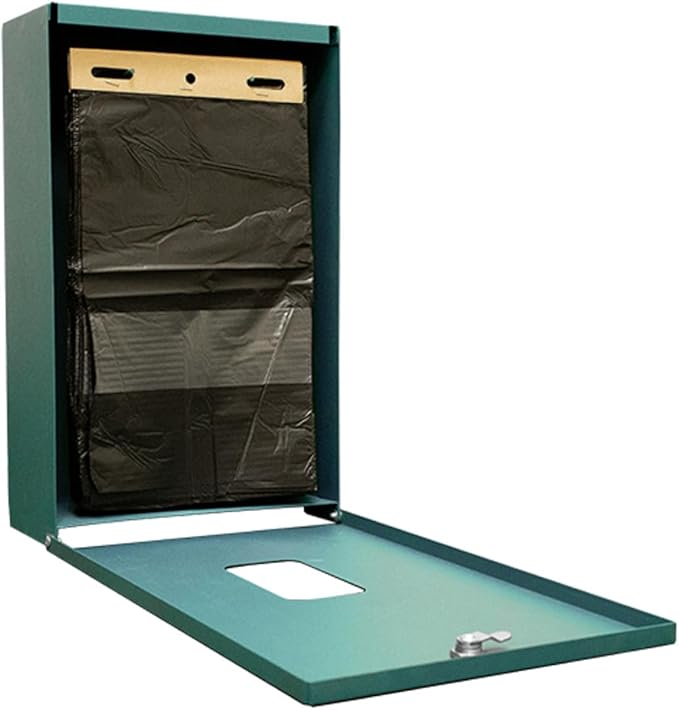 ONEpul® Dog Waste Header Bags System - Dog Waste Station Dispenser - Screen printed & Powder-Coated Aluminum finish - 400 Bags, 2 Keys & Post Mounting Hardware Included + 5-Year Warranty (Matte Black)