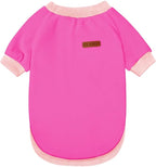 GreenJoy Classic Fleece Dog Sweater – Soft & Warm Stretchy Sweatshirt for Small Dogs & Cats, Cold-Weather Pullover for Everyday Wear (Dark Pink, Large/X-Large)