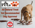 Pets Plus Premium Bart's Bully Sticks for Dogs – 6 Inch, Medium Size, All-Natural, Long-Lasting Chews for Moderate Chewers – High Protein, Low Odor, Grain-Free (10-Pack)