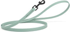 Dogline Biothane Waterproof Dog Leash Strong Coated Nylon Webbing with Black Hardware Odor-Proof Easy to Clean High Performance for Small or Large Dogs Made in USA 4 or 6 ft Lead, Sage Green