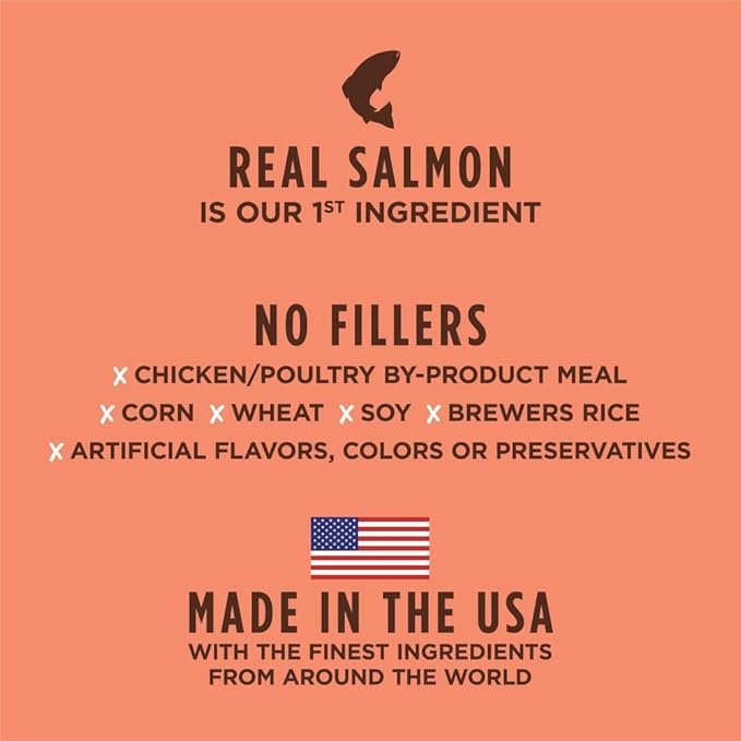 Instinct Be Natural, Natural Dry Dog Food, Raw Coated Kibble - Real Salmon & Brown Rice, 4.5 lb. Bag