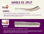 Pets Plus Split Antler Chews for Dogs – 6 Inch, Medium, 2-Pack – Natural Deer Antlers, Long-Lasting Dog Chew Bones, Odor-Free, for Aggressive Chewers & Dental Health