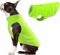 JACKO & CO - Fleece Vest Dog Sweater with Leash Ring - Soft, Warm & Lightweight Pullover Coat for Small & Medium Dogs, Puppies & Cats - Cozy Fall/Winter/Spring Pet Jacket (Lime Green, XS 2-4lbs)