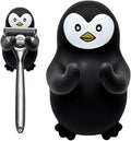 Penguin Holder Shaver Organizer, Cute Penguin Animal Bathroom Decor Razor Holder Wall Mount, Birthday Gifts for Men Women Boyfriend Girlfriend, Emotiona Gifts for Wife Husband Penguin Lover