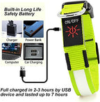 YFbrite Ultra Light Adjustable LED Dog Collar, Light up Dog Collars Rechargeable Glowing in The Dark Collars Visiblity & Safety for Small, Medium, Large Dogs (Green, X-Large)
