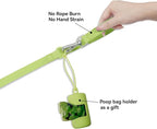 Waterproof Dog Leash with Poop Bag Holder, 5FT/6FT Adjustable Length with 2 Swivel Hooks, Odor-Free & Easy-Clean Dog Lead for Large Medium Small Dogs