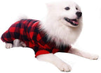SCENEREAL Dog Pajamas for Small to Large Dogs Soft Pet Sweater Clothes Warm Puppy Onesie Outfits for Doggie Winter Christmas - Dog Jammies Pjs