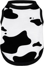 Adorable Cow Print Dog Shirts – Lightweight, Cozy Outfit for Small to Medium Dogs, Soft & Snuggly Pet Wear for Everyday Comfort and Cuteness.Back & XL