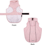 Waterproof Dog Raincoat, Adjustable Lightweight Dog Rain Jacket with Reflective Strip Leash Hole for Small Medium Large Dogs (Pink, 3X-Large(77-94lb))