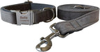 Dog Collar Custom Personalized Engraved Name and Phone Number for Puppy Small Medium Large Pets (L, Grey)