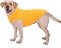 Fleece Dog Coat Winter Pet Jacket Reflective for Cold Weather for Large Medium Small Dogs(Yellow,3XL)