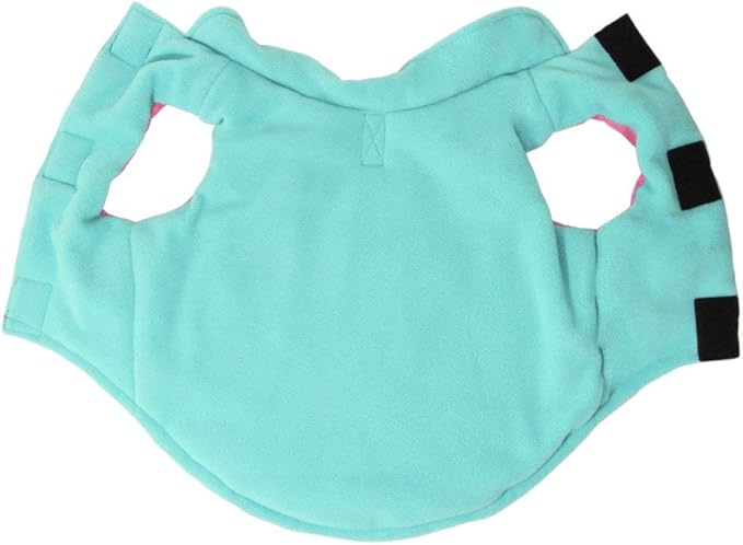 Gooby Sports Vest Dog Jacket - Pink, X-Large - Reflective Dog Vest with D Ring Leash Warm Fleece Lined Hook and Loop Closure for Small to Medium Dogs