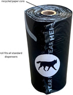 Compostable Dog Poop Bags, Plant-Based, TUV Certified, Unscented, Leak-Proof, 12 Rolls, 180 Bags, Black