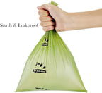ECO-CLEAN Poop Bags Biodegradable, 16 Rolls/240 Bags, Dog Waste Bags, Unscented, Leak-Proof, Easy Tear- Off