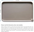 Hoki Found - Waterproof Pet Feeding Mats with High Lips, Multiple Size and Colors -T