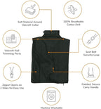 Cat-in-the-Bag Cozy Comfort Carrier - Small Green Pet Carrier and Cat Carrier Soft for Cutting Nails, Vet Visits, Medication Administration, Dental Care, & Travel