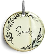 Cat Dog ID Tags Personalized 9 Corolla Styles Flower Wreath to Choose for Large Pets Collar Accessories Shiny Brass Copper Engraved Custom on Both Side