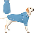 Basic Dog Hoodie Sweatshirts, Pet Clothes Hoodies Sweater with Hat and Leash Hole, Soft Cotton Outfit Coat for Small Medium Large Dogs, Light Blue (XX-Large)