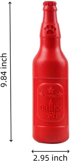 Wine Bottle Dog Toy, Cute Dog Toys for Aggressive Chewers, Bottle Chew Toys for Dogs, Interactive Dog Toys for Large/Medium/Small Dogs to Keep Busy, Dog Swimming Toys