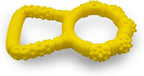 Tug of War Dog Toy, Interactive Dog Pull Toys, Adult and Puppy Teething Toy, Tough Chew Toy for Small Medium Large Dogs, Rubber, Lightweight, Comfortable Grip (Yellow)