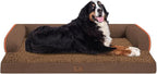 Large Dog Bed Orthopedic Washable - Extra Large XXXLarge Dogs, Orthopedic Coffee Jumbo Dog Bed with Waterproof Cover and Removable Egg Foam, Couch Bed Bolster
