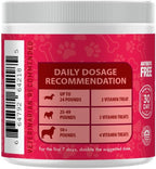 Peteyez Tear Stain Remover Vitamin Treats for Dogs - Support Eye Health & Reduce Itching & Tear Stain Buildup - 100% Natural Dog Treats w/Superfoods, Antioxidants & Nutrients - 8 oz (Beef)