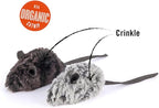 P.L.A.Y. Cute Plush Cat Toys - Feline Frenzy Animal Critter Themed Catnip Filled Toy, Great for Adult Cats and Kittens - Machine Washable, Recycled Materials, Crinkles (Catch a Meowse, Set of 2)