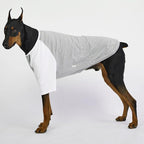 Dog Shirt for Small and Large Dogs Raglan Cotton T-Shirts Soft Breathable Dog Shirts pet Clothes Gray Series (4X-Large, Gray/White)