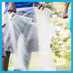40-45 Gallon Trash Bags, 1.1 Mil Thickness, Clear Bags, 45 Gallon Trash Bags Heavy Duty, 40" x 46", 100 Count, Ideal for Janitorial, Industrial, Recycling