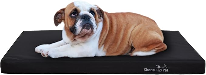KHONSU PET Outdoor Waterproof Dog Bed Durable Tough Bed - Not Chew Proof (35lb Size M)